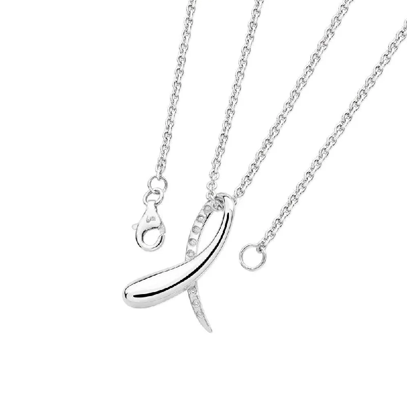 Ladies necklaces sturdy build designs-Lucy Q Silver and White Topaz Sycamore Necklace