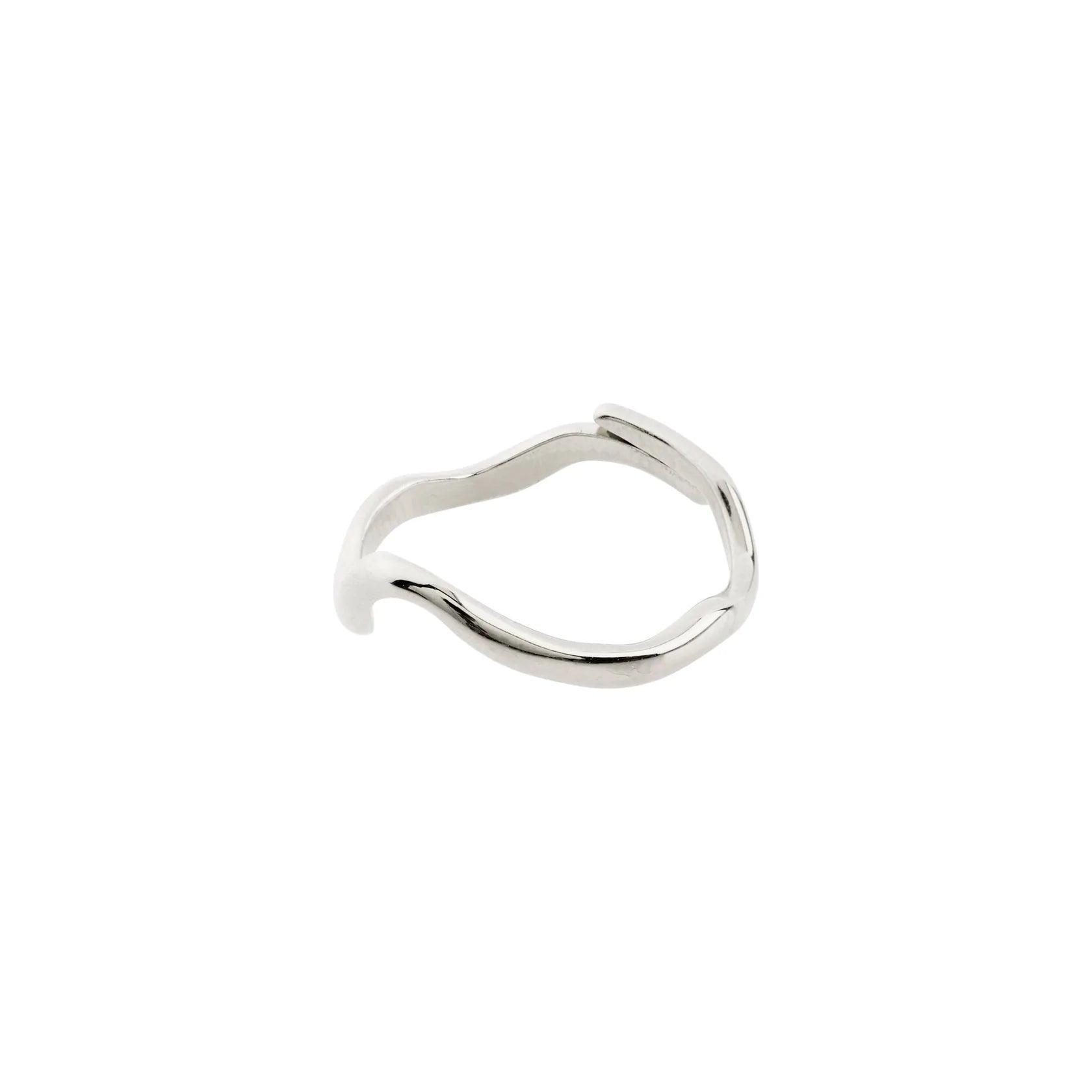 Ladies rings cascading stone rings-Alberte Silver Plated Ring