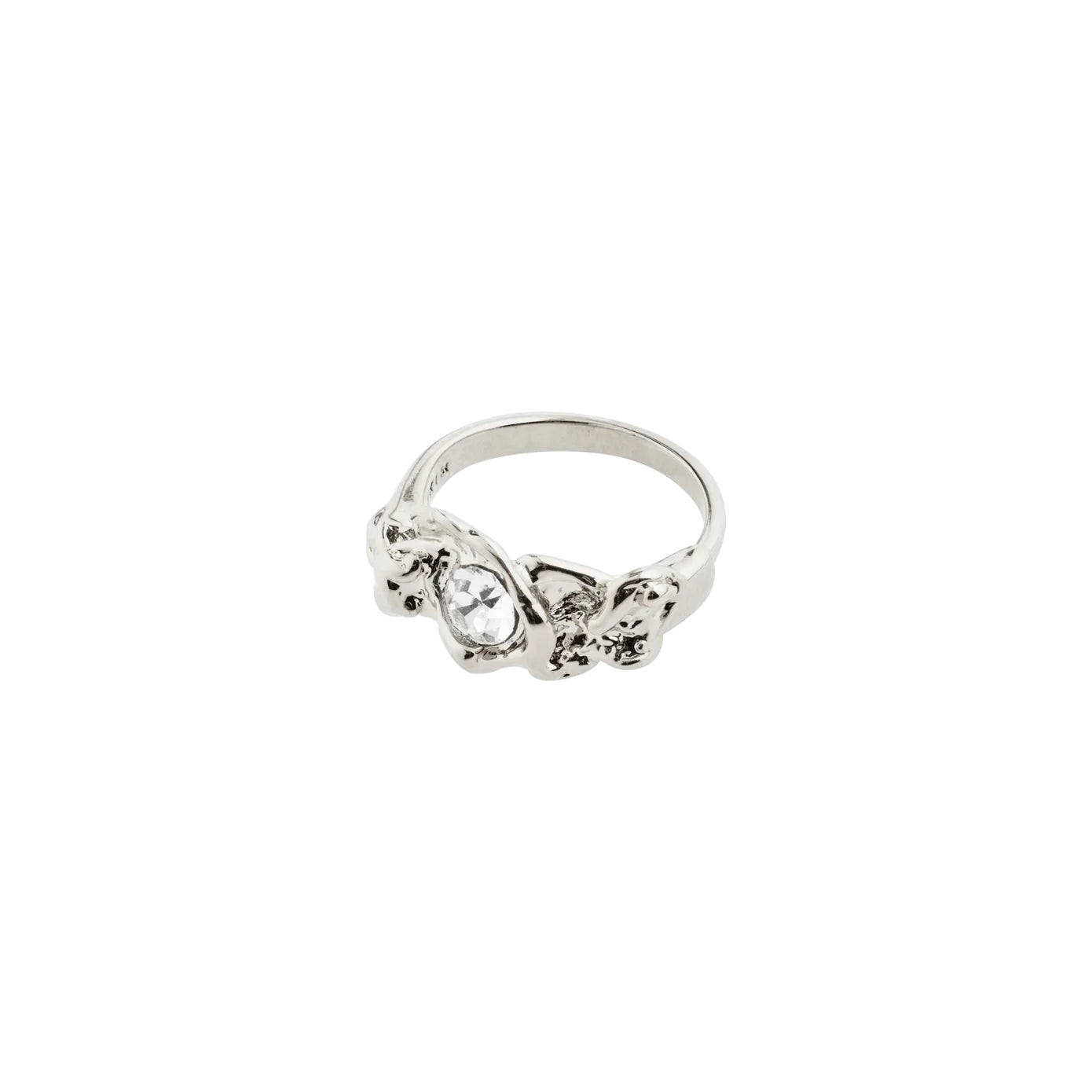 Ladies rings extra thin rings-Tina Silver Plated Ring