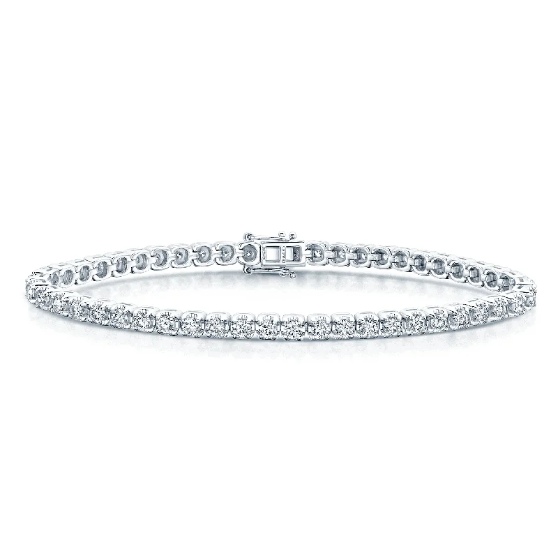 Ladies bracelets exclusive limited editions-Ladies bracelets exclusive limited editions-Platinum Diamond 5.00ct Claw Set Tennis Bracelet