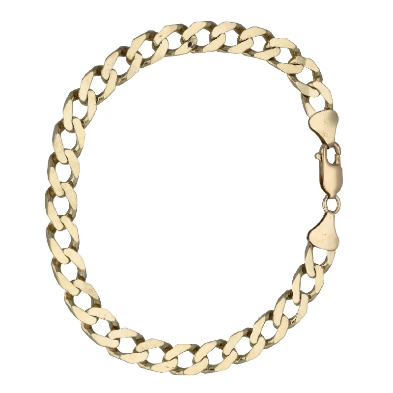 Ladies bracelets stainless steel options-Ladies bracelets stainless steel options-9ct Gold Curb Bracelet