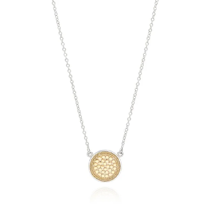 Ladies necklaces zodiac sign necklaces-Anna Beck Classic Disc Necklace - Reversible