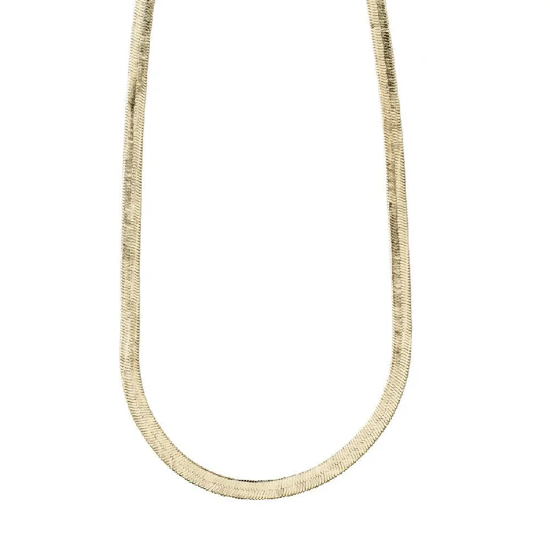 Ladies rings African motif rings-Noreen Gold Plated Herringbone Chain