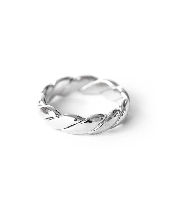 Ladies rings sterling silver options-Jasmin Silver Ring