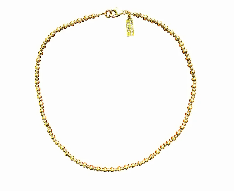 Ladies necklaces love token necklaces-Yaron Morhaim Gold Spheres Necklace