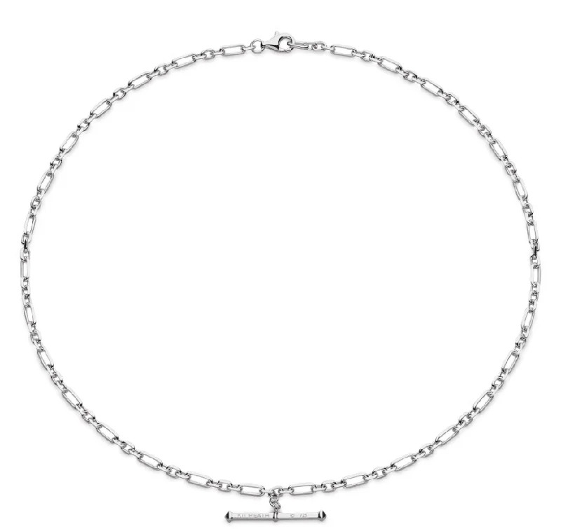 Ladies necklaces anniversary special designs-Kit Heath Revival Astoria Figaro Chain Link T-bar Style Necklace