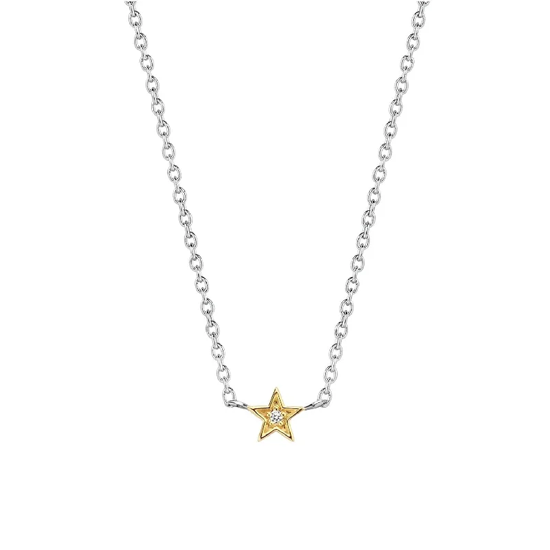 Ladies necklaces worldwide fashion appeal-Ti Sento Star Necklace