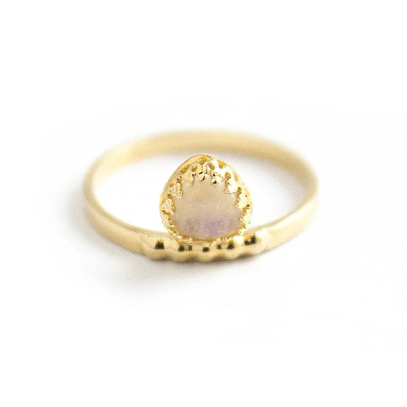 Ladies rings famous designer labels-Troie Gold Vermeil Ring