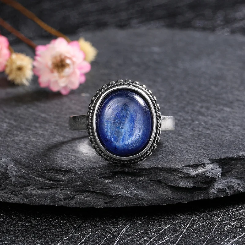 Ladies rings subtle beauty designs-Deep Blue Lapis Lazuli Ring