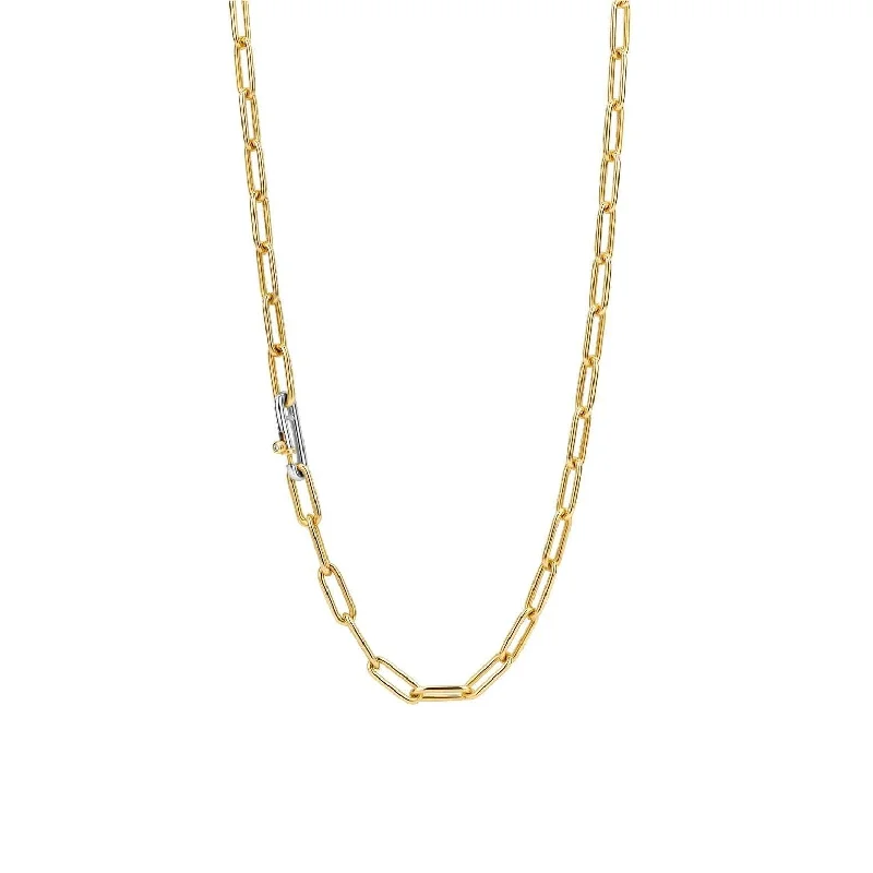 Ladies necklaces multi-stone necklaces-Ti Sento Links Necklace - Sterling Silver or 18ct Gold Vermeil