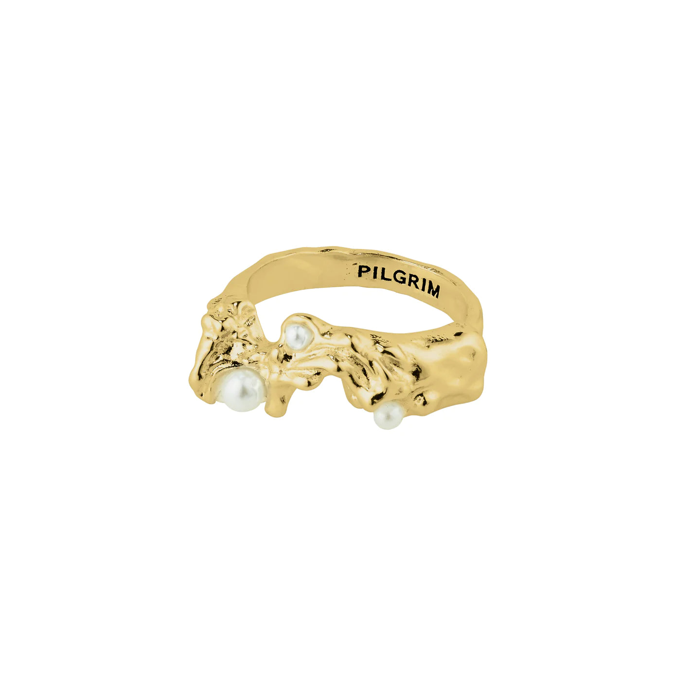 Ladies rings fair trade styles-Raelynn Gold Plated Ring