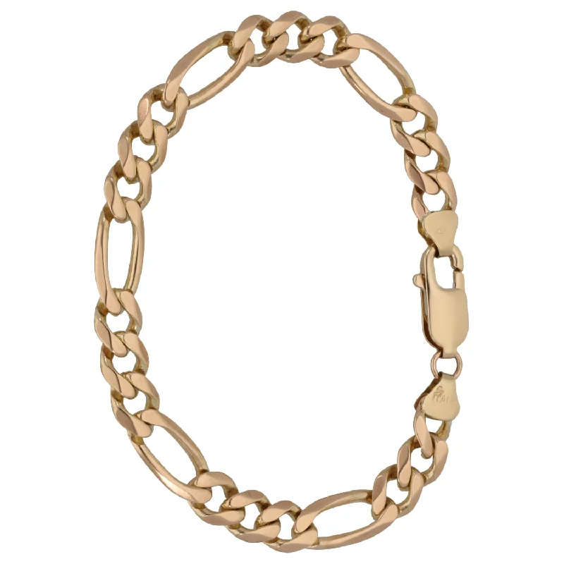 Ladies bracelets oval cut styles-Ladies bracelets oval cut styles-9ct Gold Figaro Bracelet