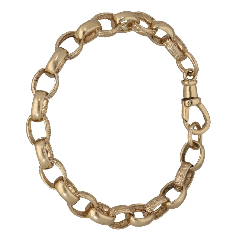 Ladies bracelets eco-friendly materials-Ladies bracelets eco-friendly materials-9ct Gold Belcher Bracelet