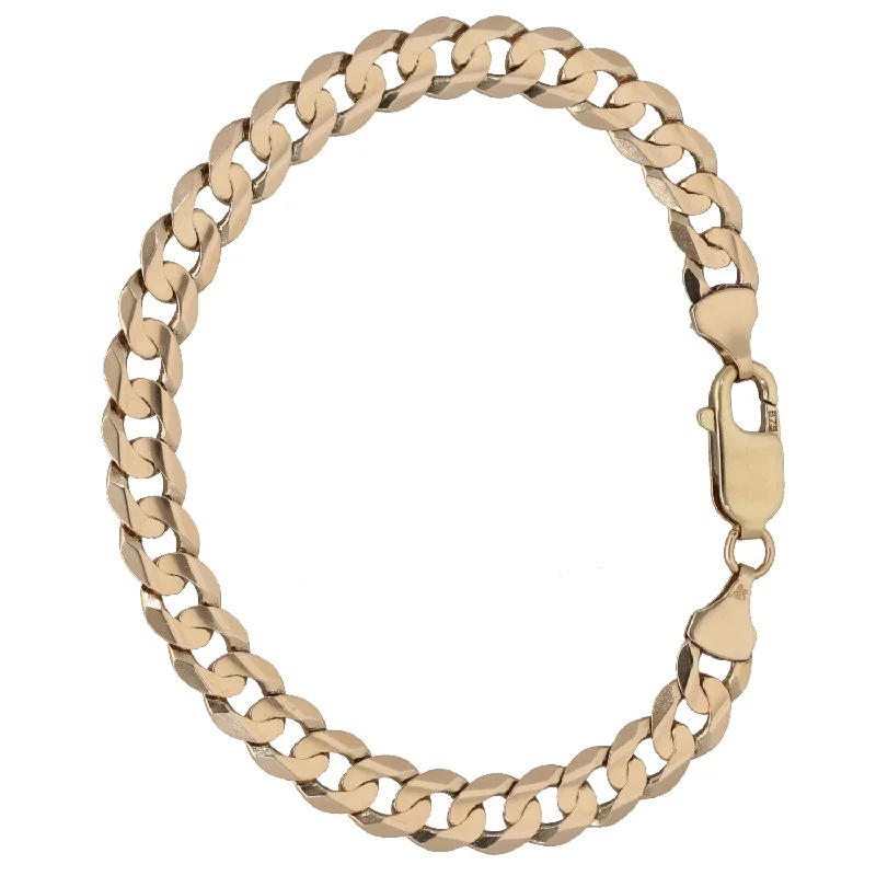 Ladies bracelets white diamond styles-Ladies bracelets white diamond styles-9ct Gold Curb Bracelet