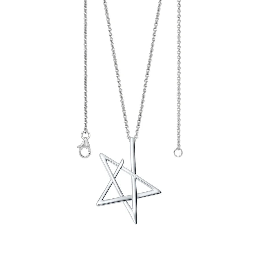 Ladies necklaces vintage modern designs-Lucy Q Sterling Silver Sol Star Pendant Necklace