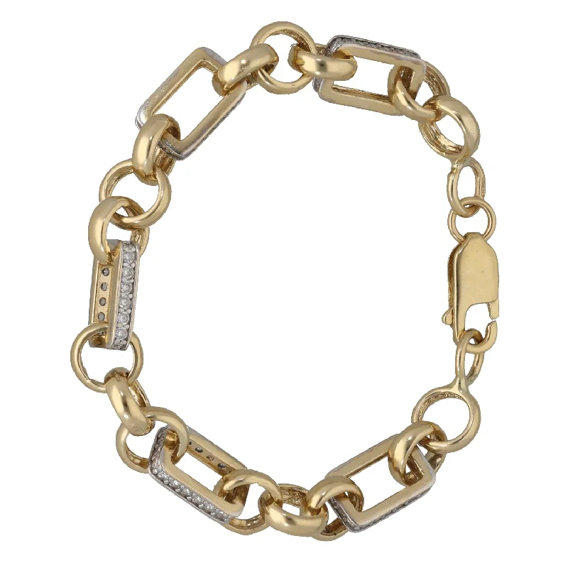 Ladies bracelets commitment charm styles-Ladies bracelets commitment charm styles-9ct Gold Cubic Zirconia Fancy Stone Set Bracelet