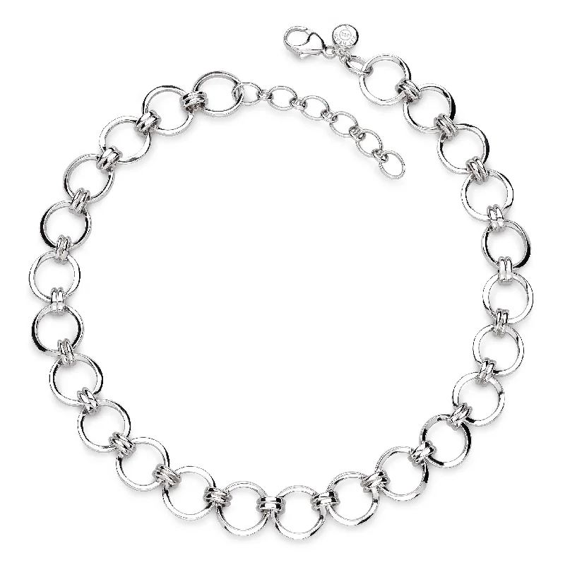 Ladies necklaces titanium modern styles-Kit Heath Sterling Silver Unity Statement Necklace