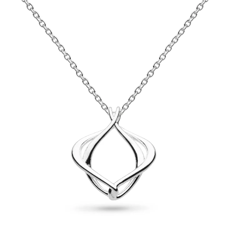 Ladies necklaces rigid frame designs-Kit Heath Petite Alicia Entwine Necklace