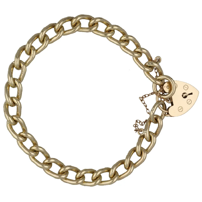 Ladies bracelets nameplate style bracelets-Ladies bracelets nameplate style bracelets-9ct Gold Charm Bracelet