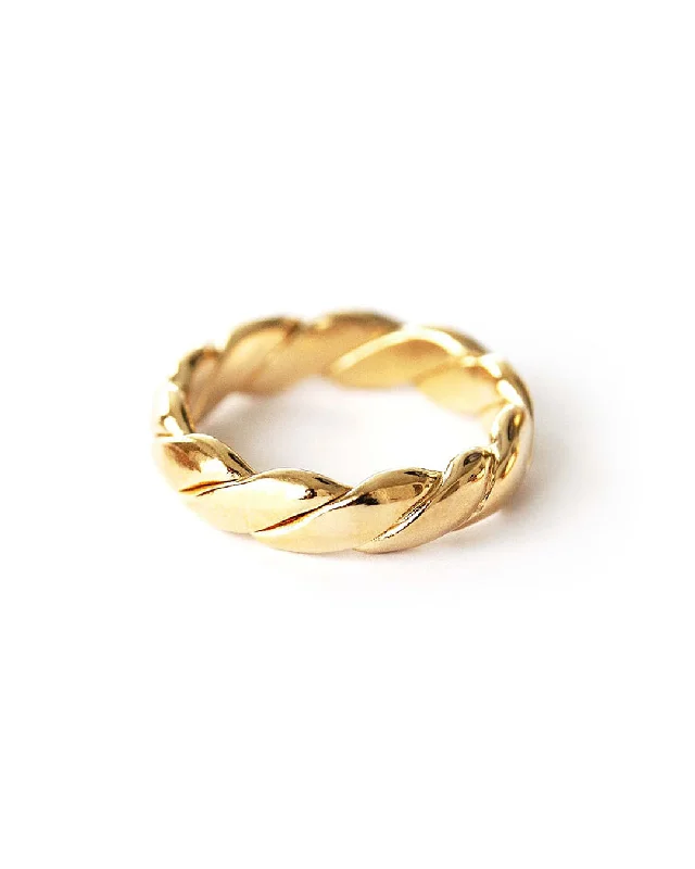 Ladies rings engagement gift ideas-Jasmin Gold Ring