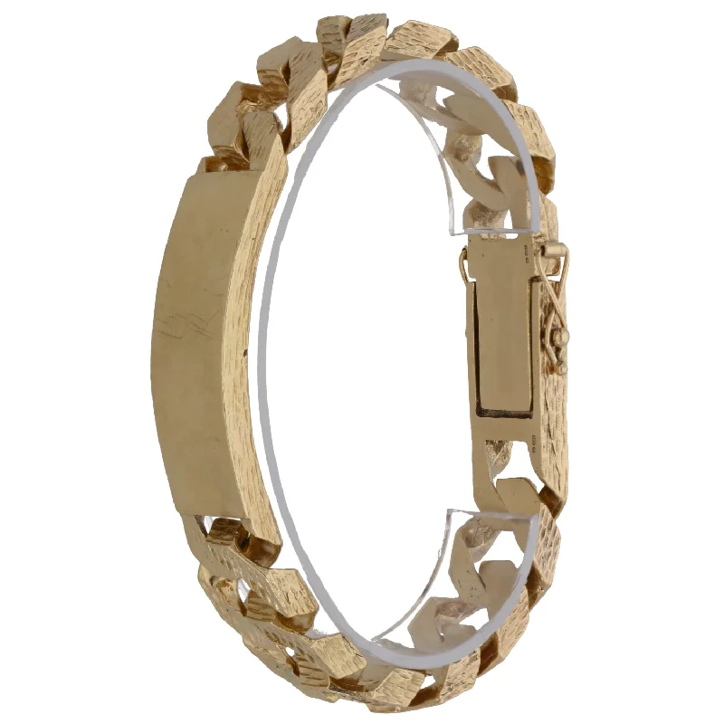 Ladies bracelets romantic floral styles-Ladies bracelets romantic floral styles-9ct Gold ID Bracelet