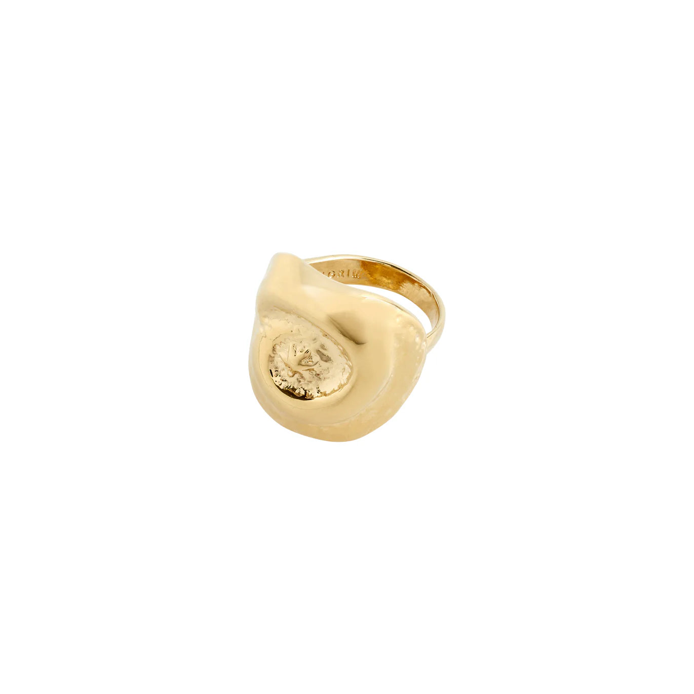 Ladies rings pear cut styles-Sea Gold Plated Ring