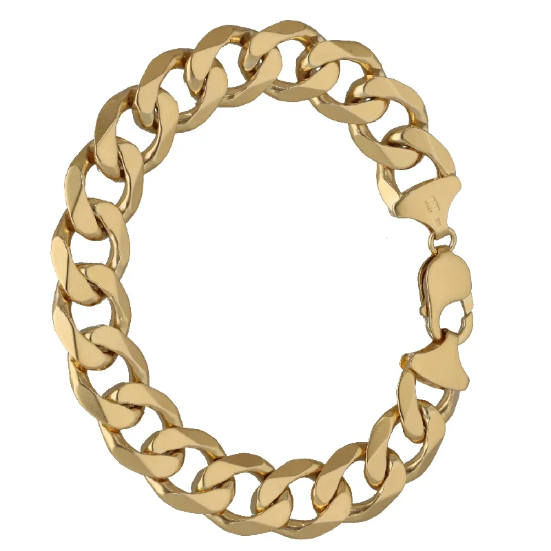 Ladies bracelets iridescent finish designs-Ladies bracelets iridescent finish designs-9ct Gold Curb Bracelet