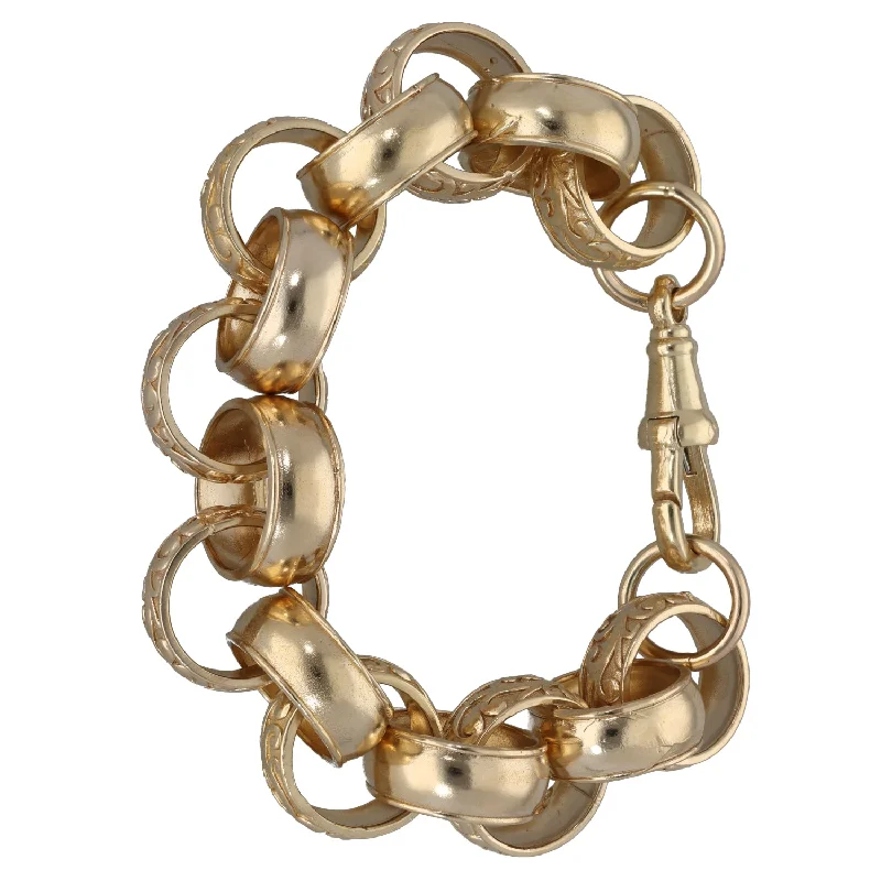 Ladies bracelets youthful charm designs-Ladies bracelets youthful charm designs-9ct Gold Belcher Bracelet