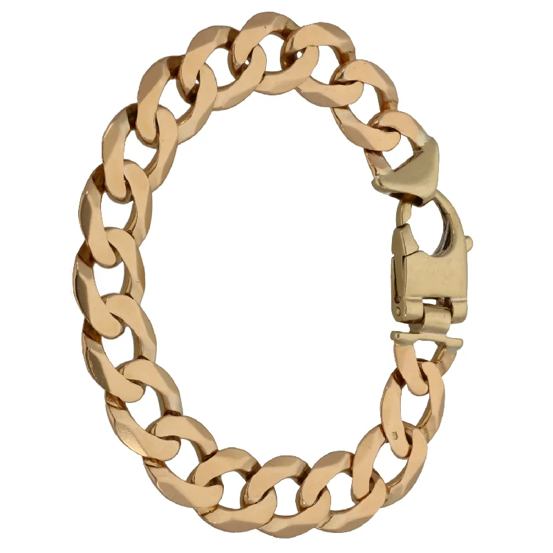 Ladies bracelets comfort curve styles-Ladies bracelets comfort curve styles-9ct Gold Curb Bracelet