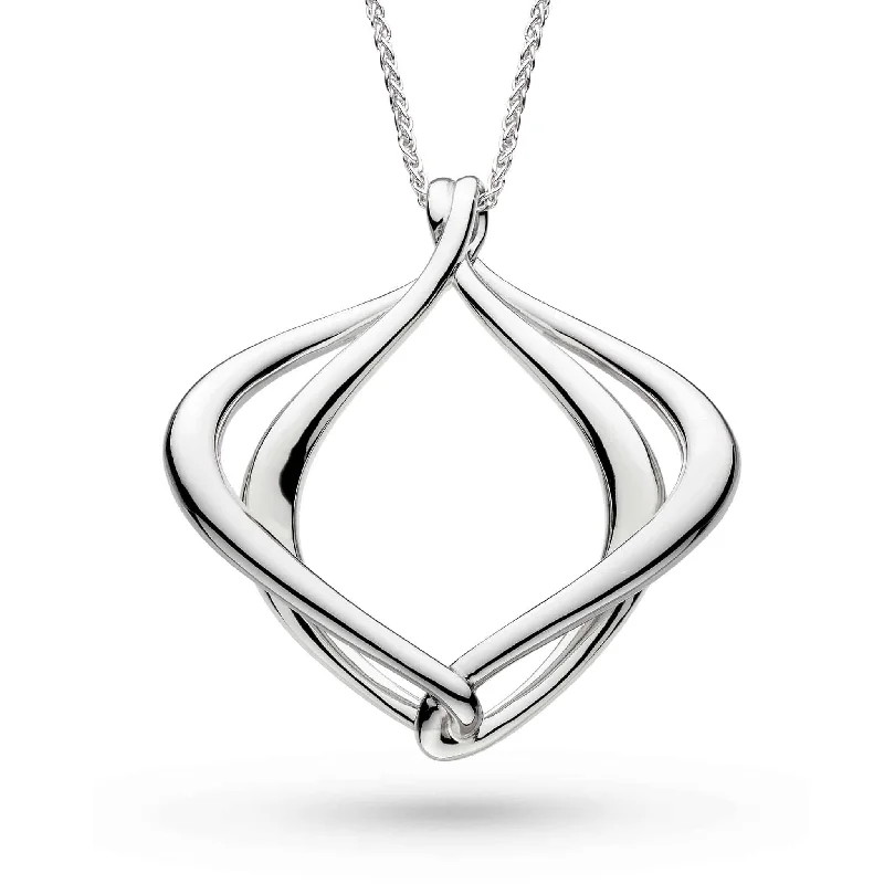 Ladies necklaces organic shape designs-Kit Heath Entwine Alicia Grande Slider Necklace