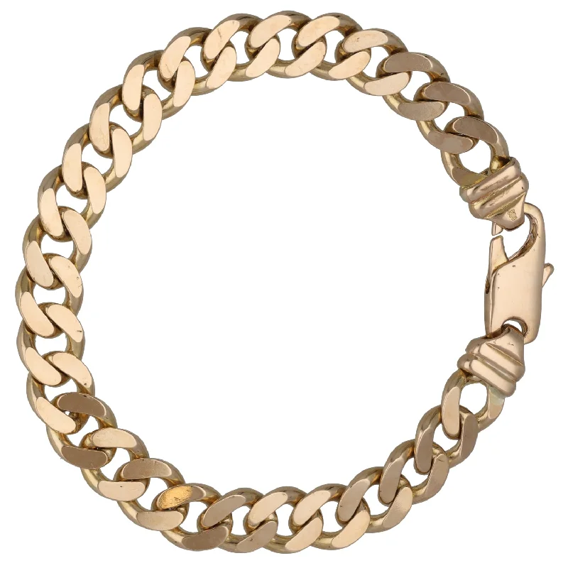 Ladies bracelets commitment charm styles-Ladies bracelets commitment charm styles-9ct Gold Curb Bracelet