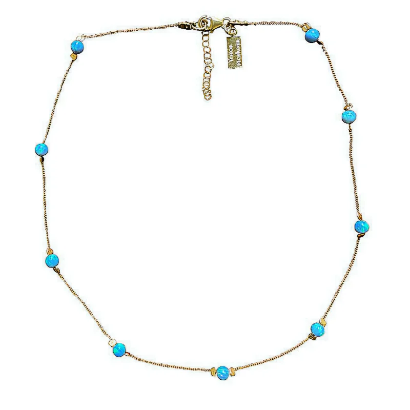 Ladies necklaces satin finish designs-Yaron Morhaim Dream Opal Necklace