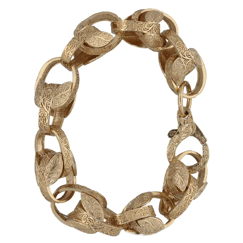 Ladies bracelets celebrity style trends-Ladies bracelets celebrity style trends-9ct Gold Tulip Bracelet