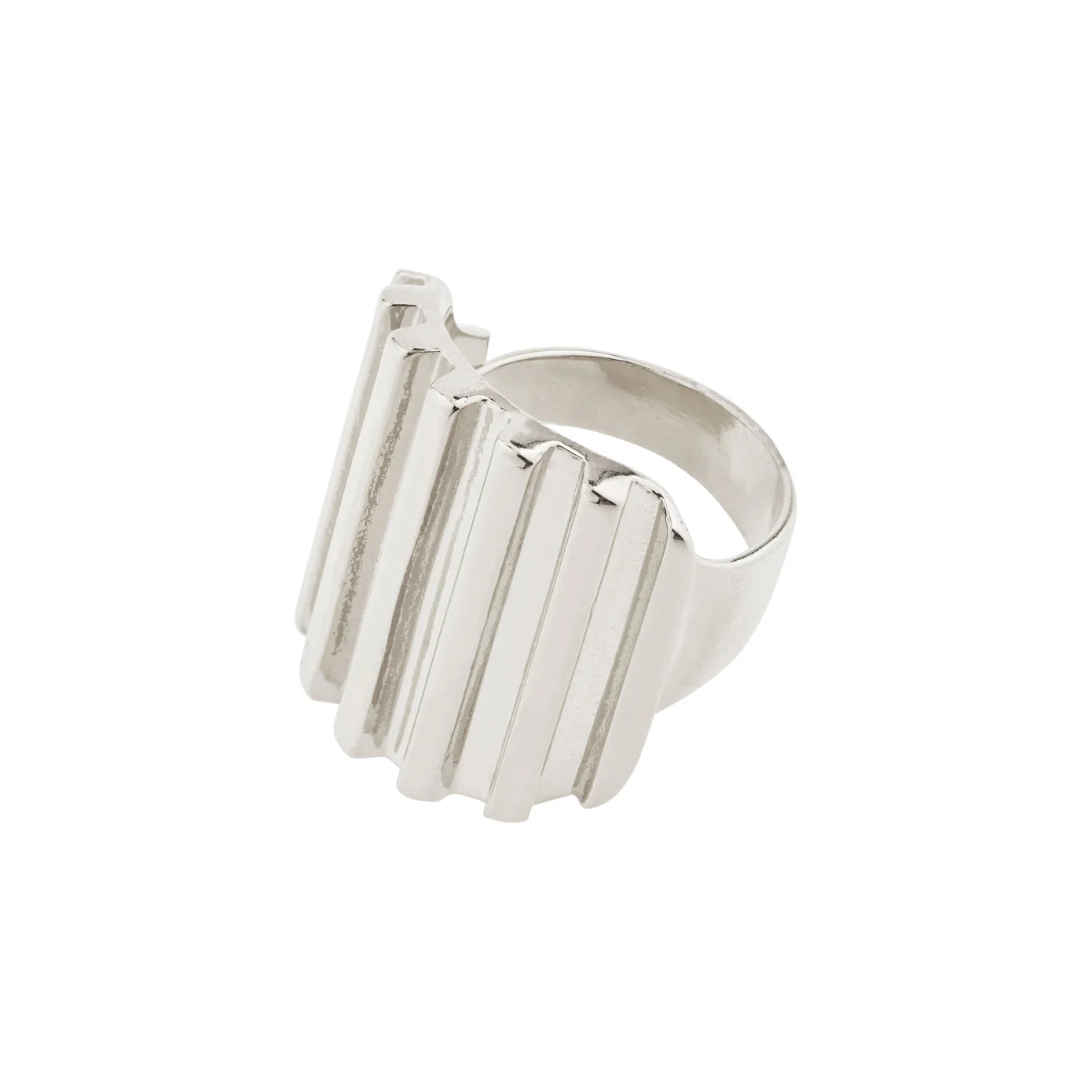 Ladies rings cultural heritage styles-Laurel Silver Plated Ring