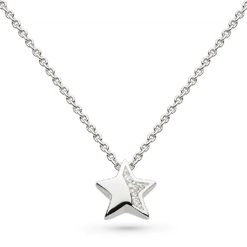 Ladies necklaces punk style vibes-Kit Heath Miniature Shining Star Sparkle Pave Necklace