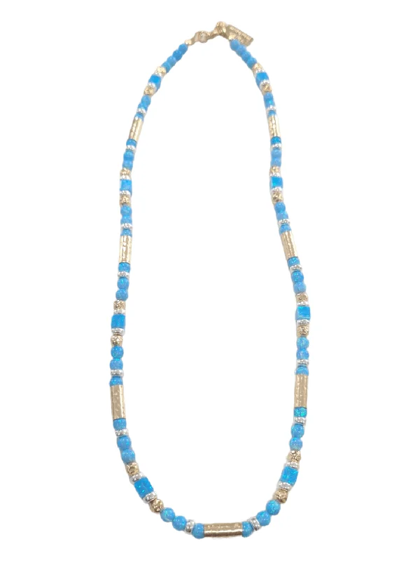 Ladies necklaces bespoke jewelry picks-Yaron Morhaim Rolled Gold & Opal Necklace