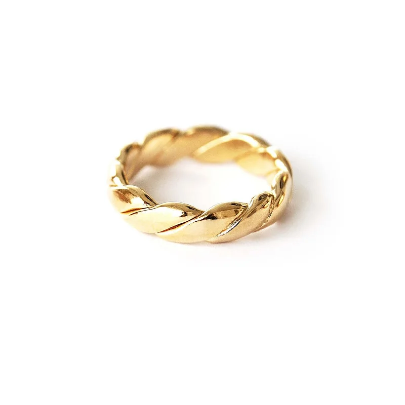 Ladies rings affordable price range-Jasmin Gold Vermeil Band