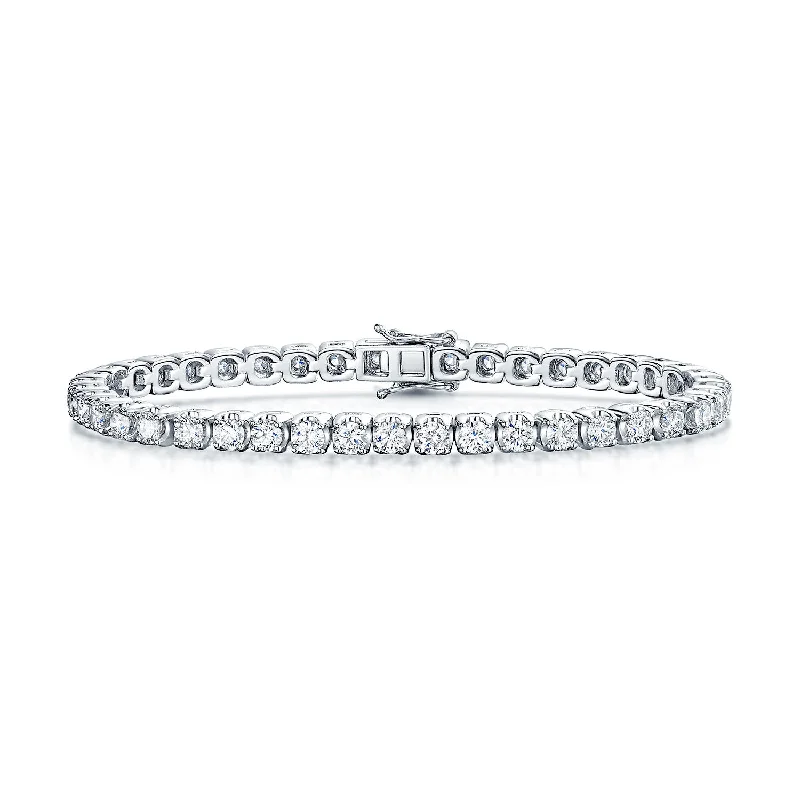 Ladies bracelets heritage inspired bracelets-Ladies bracelets heritage inspired bracelets-Platinum Round Brilliant Cut Diamond 6.00ct Tennis Bracelet