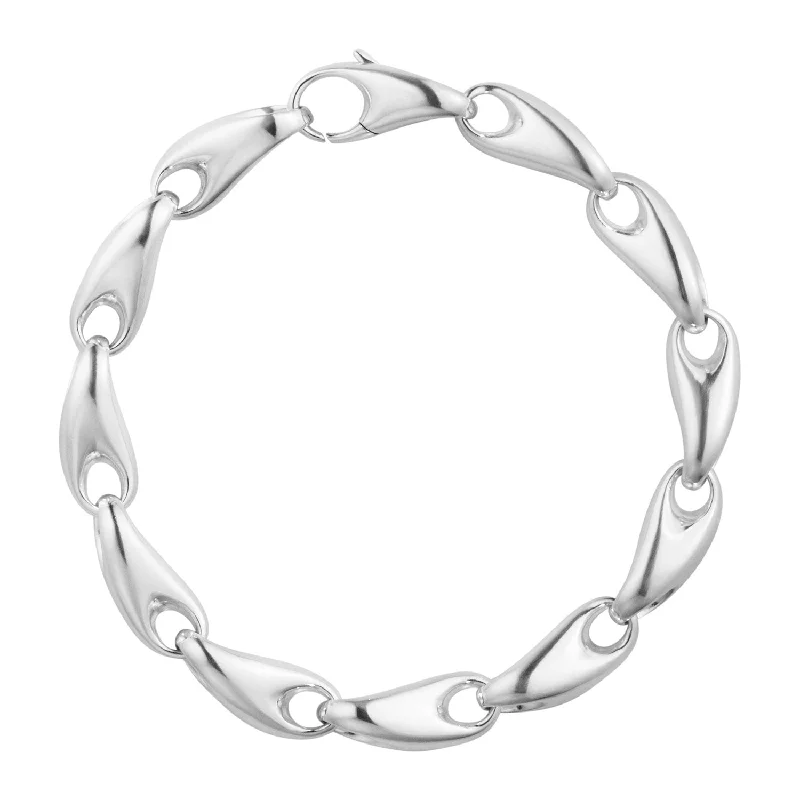 Ladies bracelets surrealist style designs-Ladies bracelets surrealist style designs-Reflect Silver Bracelet