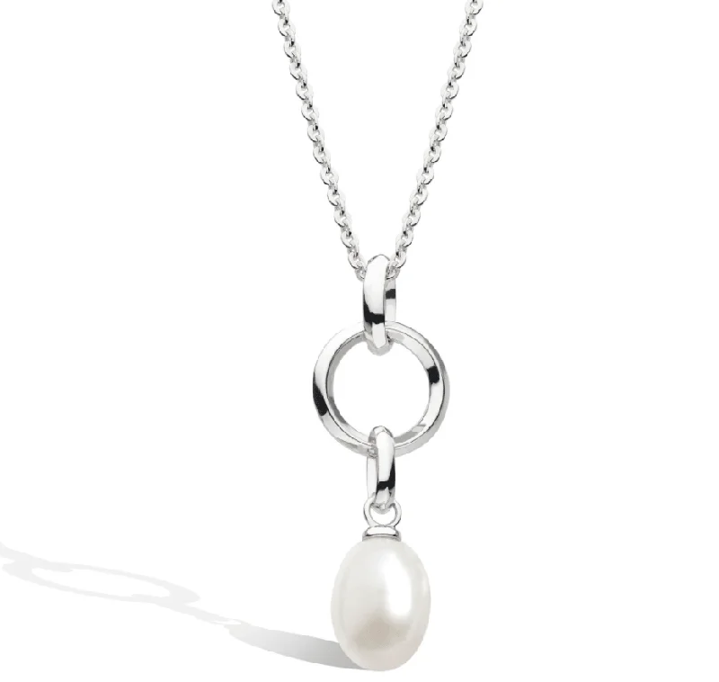 Ladies necklaces custom engraving options-Kit Heath Revival Astoria Pearl Drop Necklace