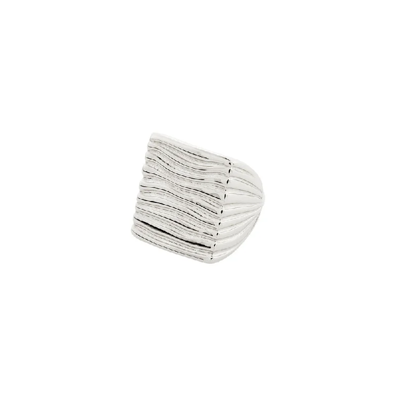 Ladies rings sterling silver options-Hopeful Silver Plated Ring