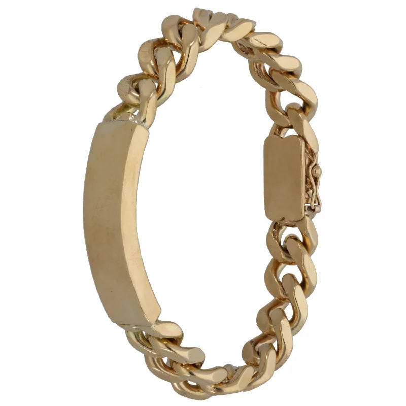 Ladies bracelets scratch-resistant styles-Ladies bracelets scratch-resistant styles-9ct Gold ID Bracelet