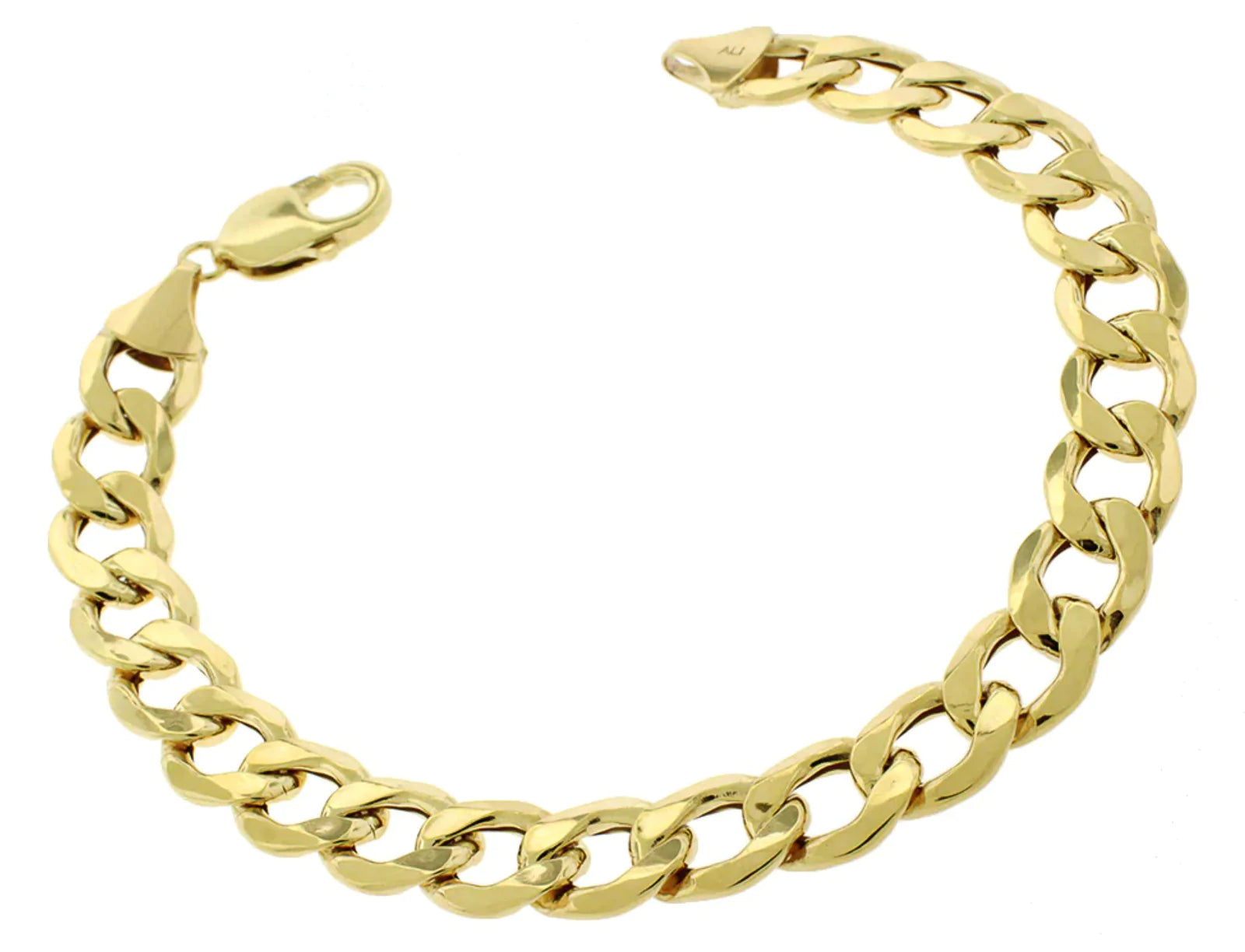 Ladies bracelets festive season styles-Ladies bracelets festive season styles-[Lightweight] Open Italian Cuban Ankle Bracelet (14K)