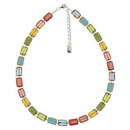 Ladies necklaces zodiac sign necklaces-Carrie Elspeth Picasso Rainbow Necklace