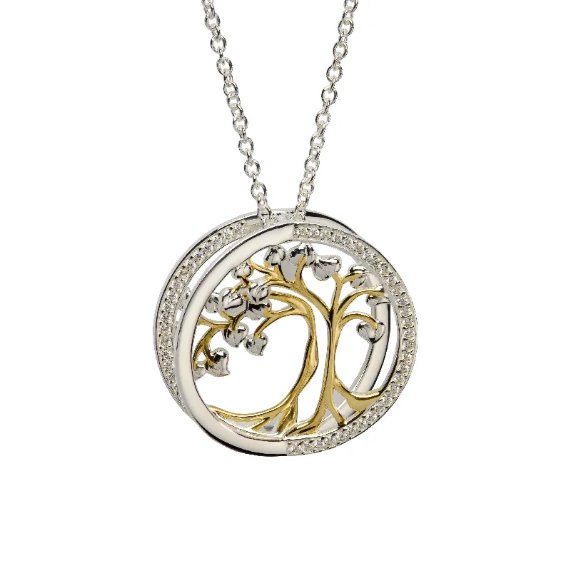 Ladies necklaces small batch necklaces-Unique & Co 18ct Gold Tree Necklace